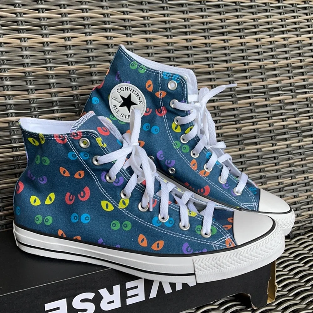 Converse Ctas Hi Spooky Eyes/White/Black MEN`S - Picture 6 of 16